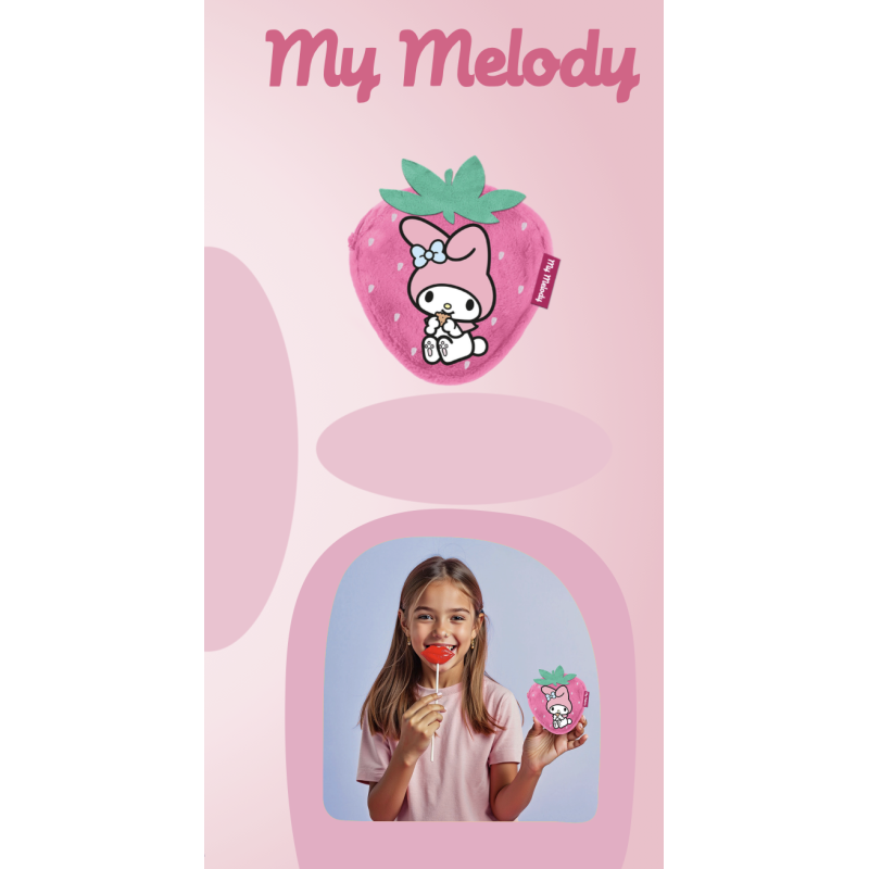 MY MELODY - Strawberry - Fur Coin Purse '12x11x2cm' 