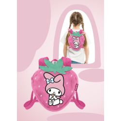 MY MELODY - Fraise - Mini Sac Ã  Dos Fourrure '25x22x12cm' 2
