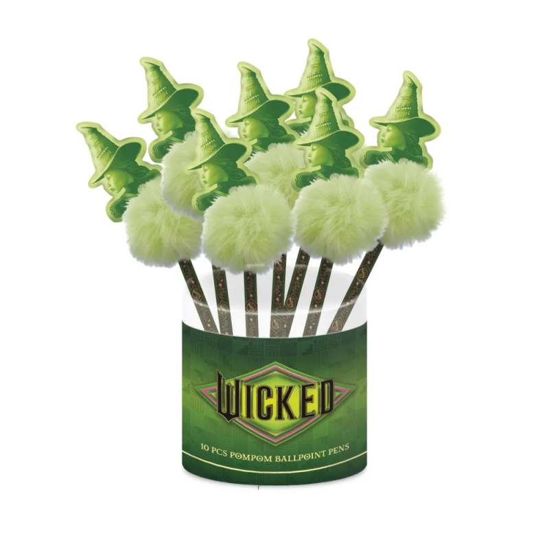 WICKED - Elphaba - Boite de 10 Stylos-Bille Pompom 
