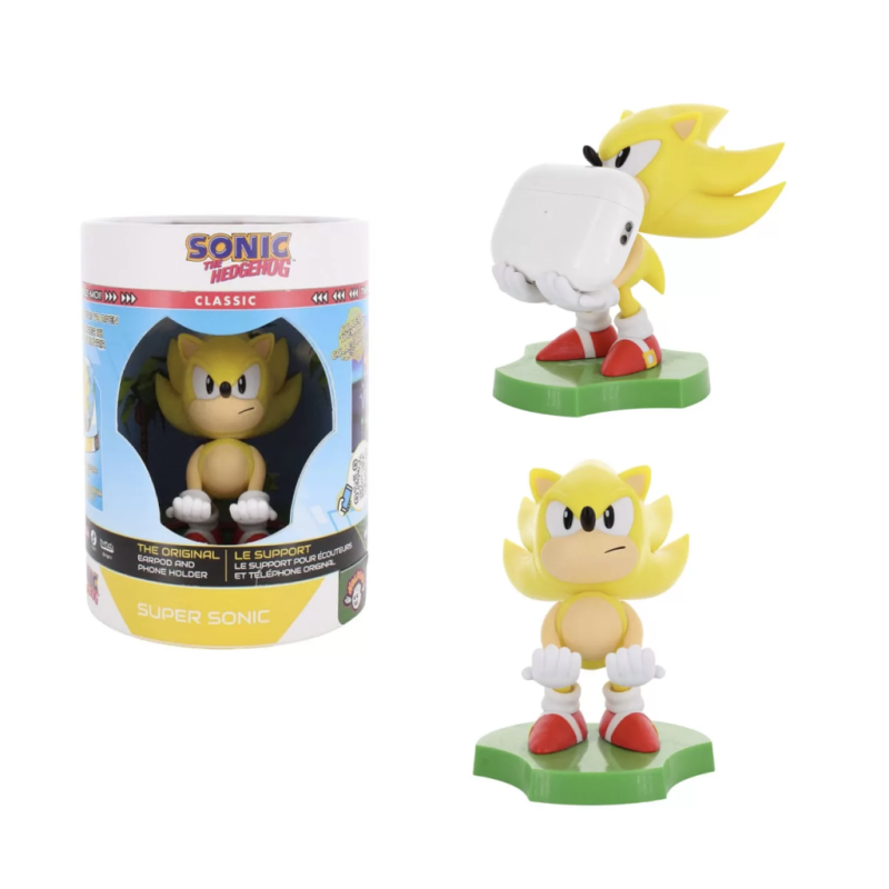 SONIC - Super Sonic - Support Manette & Portable 'Holdem' - 11cm 