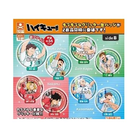 GASHAPON - HAIKYUU Tin Badge Side B (40 Capsule 65mm) 