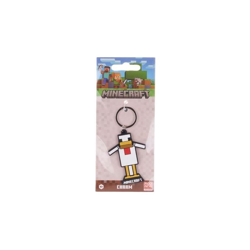 MINECRAFT - Canard - Porte-clés en Caoutchou 