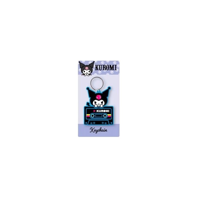 KUROMI - Bleu - Porte-clés en Caoutchou 