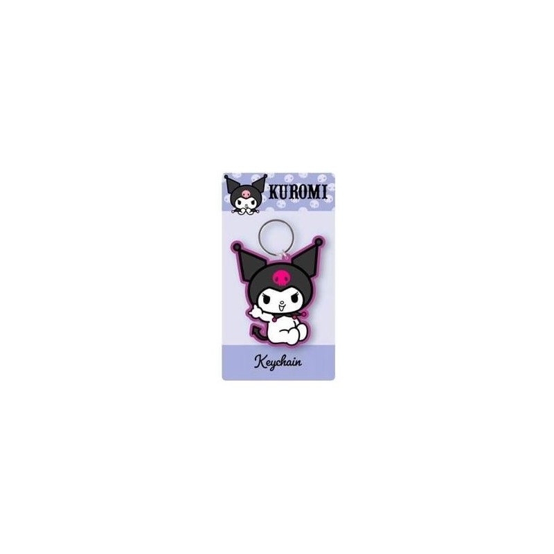 KUROMI - Violet - Porte-clés en Caoutchou 