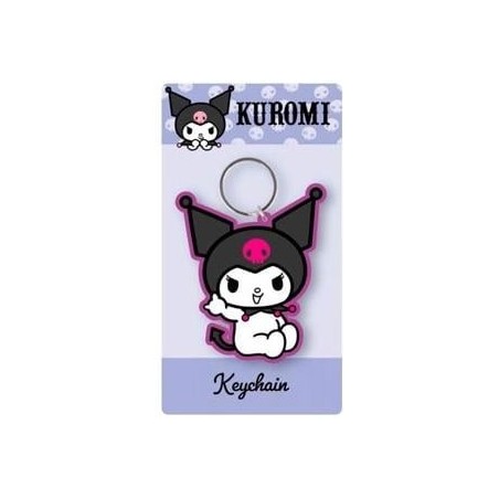 KUROMI - Violet - Porte-clés en Caoutchou 