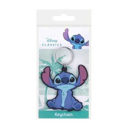 STITCH - Sitting - Porte-clés en Caoutchou 