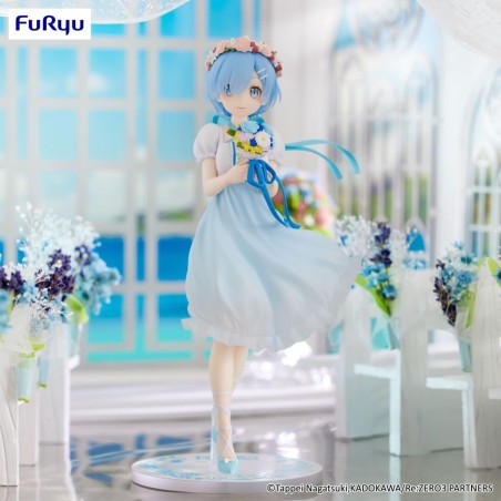 RE ZERO - Rem "Bridesmaid" - Statuette Trio-Try-It 21cm 
