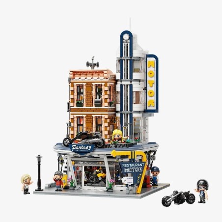 PANTASY - Motorcycle Restaurant - Bloc de Construction 2989 pcs 