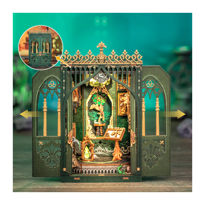 MINIATURE HOUSE - DIY - Herbier des Ténèbres - 90pc + Eclairage LED 