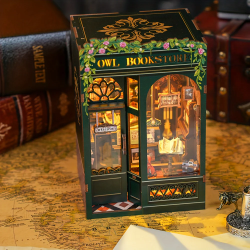 BOOK NOOK KIT - DIY - Librairie du Hibou - 139pc + Eclairage LED 2