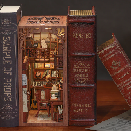 BOOK NOOK KIT - DIY - Le Rythme Secret - 355pc + Eclairage LED 