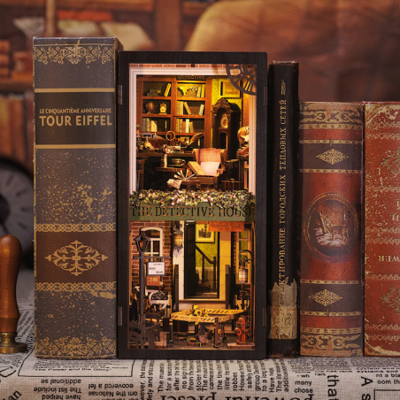 BOOK NOOK KIT - DIY - Rose Detective Agency - 322pc + LED Light 