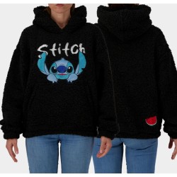 STITCH - Pull à Capuche Teddy pour Femme (XL) 