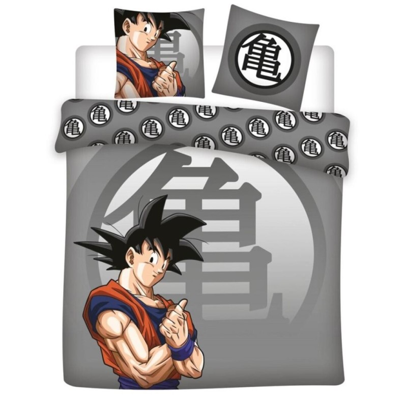 DRAGON BALL Z - Parure de lit 240x220cm + 2x65x65cm - Goku 