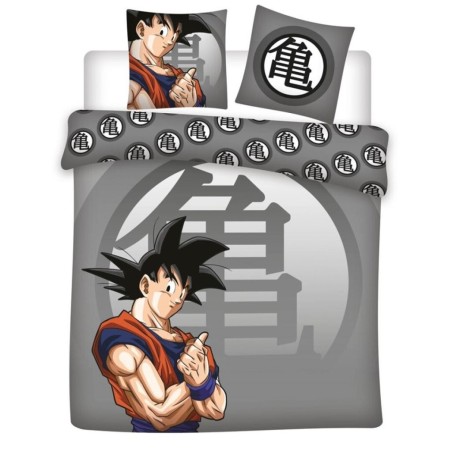 DRAGON BALL Z - Parure de lit 240x220cm + 2x65x65cm - Goku 