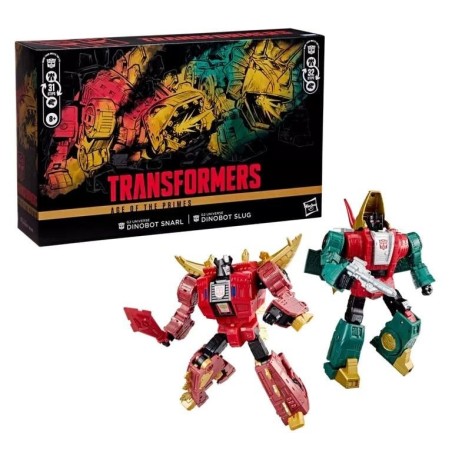 TRANSFORMERS - Dinobot Slug & Snarl -Figurine Age of the Primes 21.5cm 