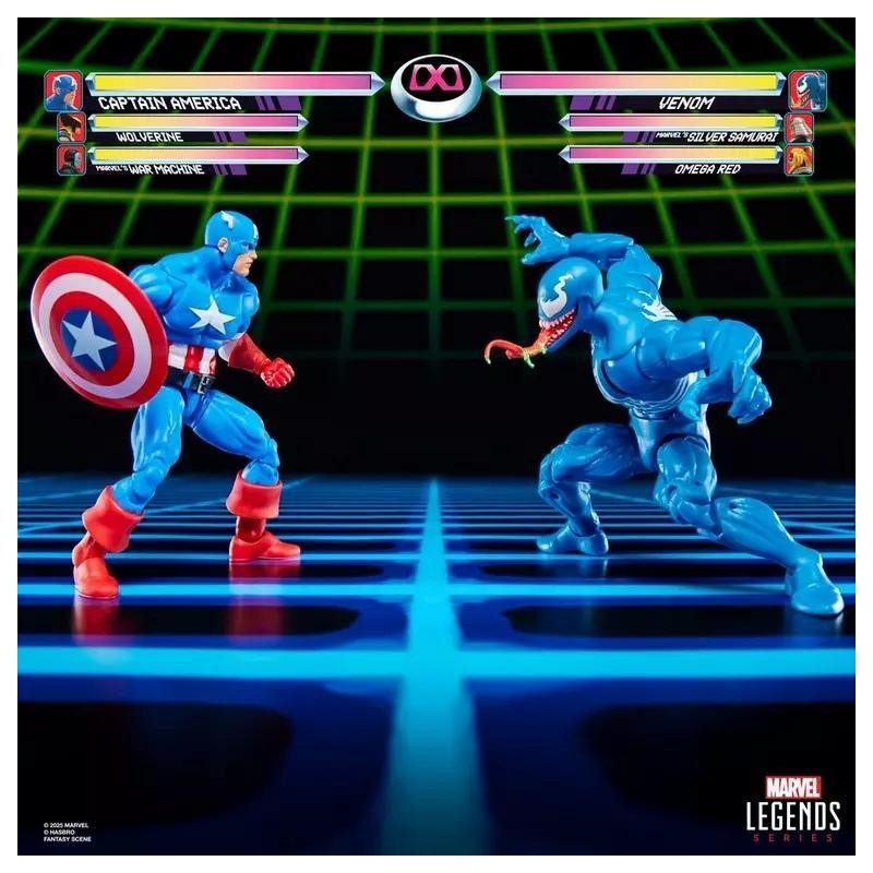MARVEL - Captain America VS Venom - Figurine Legend Series 15cm 