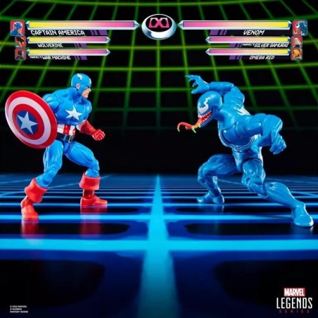 MARVEL - Captain America VS Venom - Figurine Legend Series 15cm 