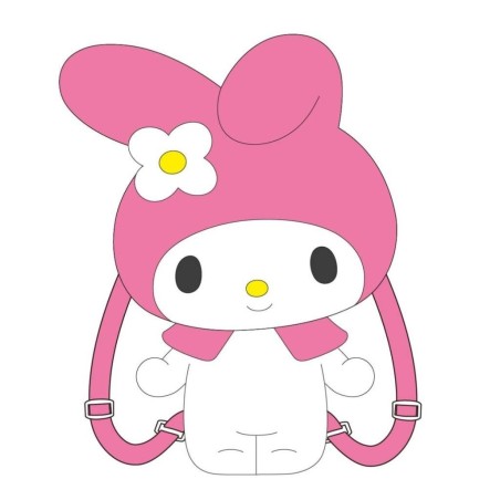 MY MELODY - Plush Backpack - 30x17x11cm 