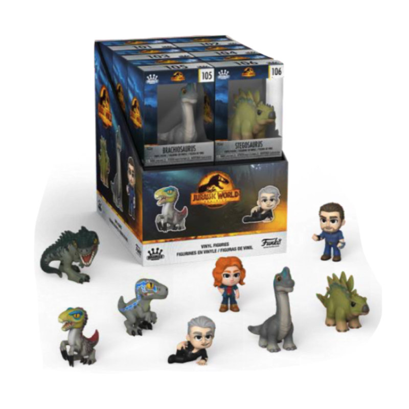 JURASSIC WORLD - Jurassic World - Vinyl Figures (BOX 12 Figurines) 