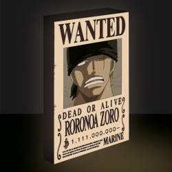 ONE PIECE - Zoro Wanted - Canvas Lumineux 40X30 Cm 2