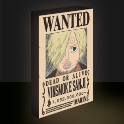 ONE PIECE - Sanji Wanted - Canvas Lumineux 40X30 Cm 2