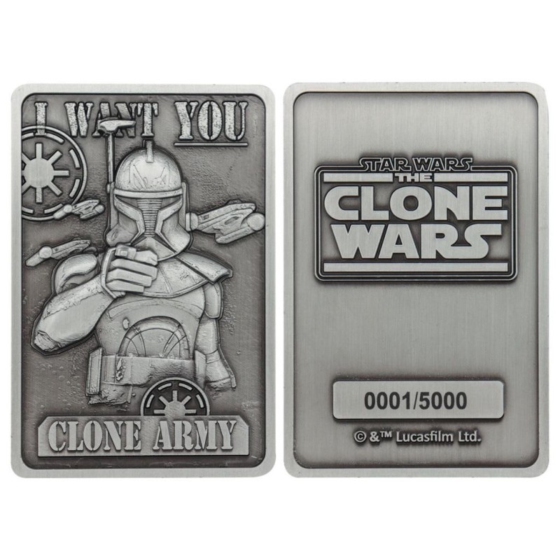 STAR WARS THE CLONE WARS - Capitaine Rex - Lingot Edition Limitée 