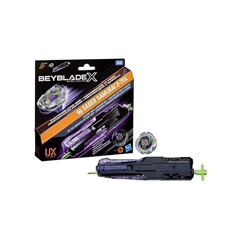 BEYBLADE X - Victory Grip Launcher Saber Samurai 2-70L 