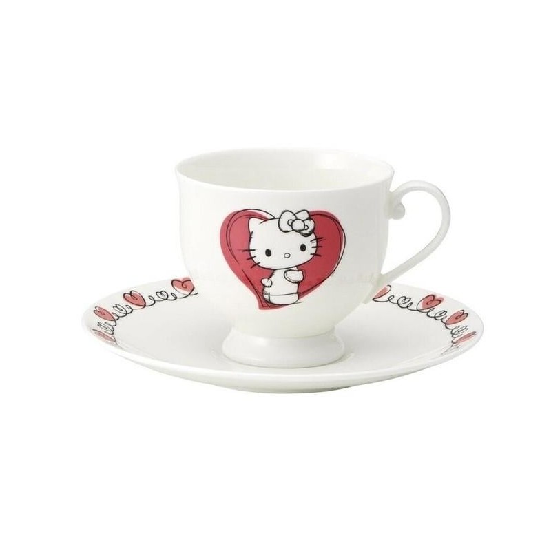 HELLO KITTY - Hello Kitty - Tasse et sous-tasse "Bone China" 240ml 