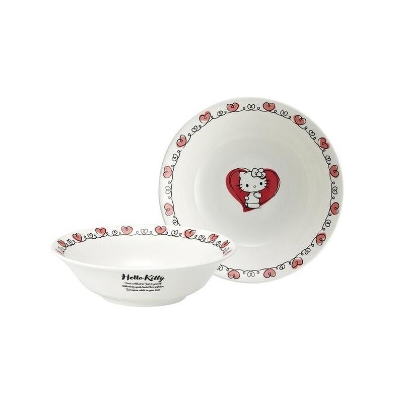 HELLO KITTY - Hello Kitty - Assiette Creuse "Bone China" 16.7x4.5cm 