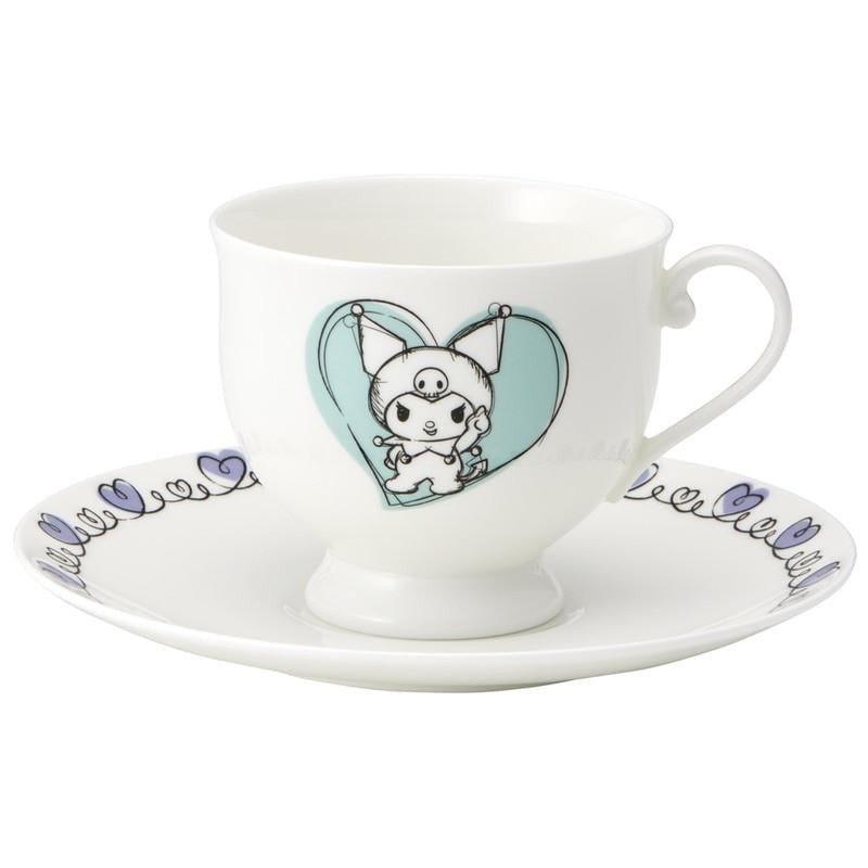 HELLO KITTY - Kuromi - Tasse et sous-tasse "Bone China" 240ml 