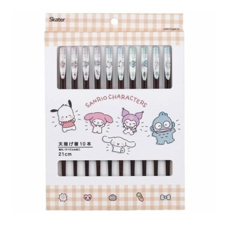 SANRIO - Set de 10 baguettes à collectionner 21cm 