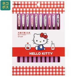 HELLO KITTY - Set de 10 baguettes à collectionner 21cm 2