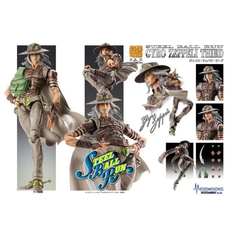JOJO PART 7 - Gyro Zeppeli Third - Figurine Chozokado 16cm 