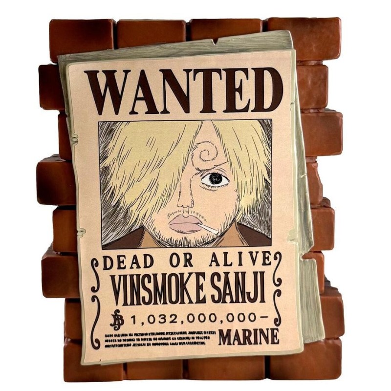 ONE PIECE - Sanji "Wanted" - Tirelire PVC 16cm 