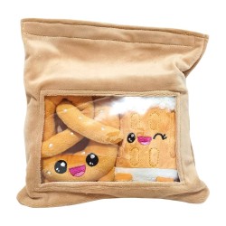 YUMMIES - Bretzel & Bière - 2 Peluche 15cm dans sac en peluche 21x21cm 2