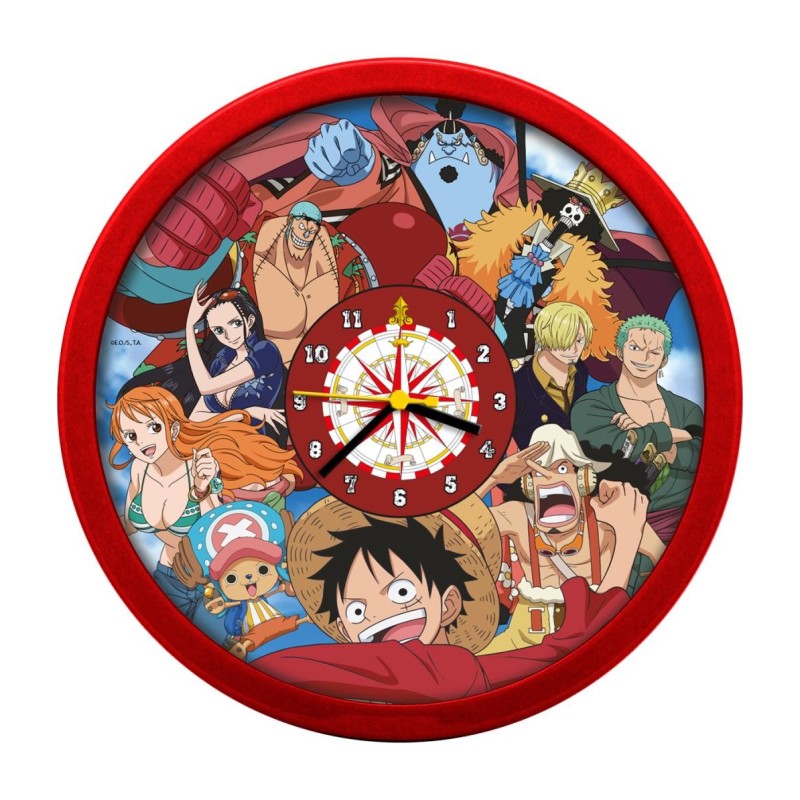 ONE PIECE - Horloge Murale 25x25cm 