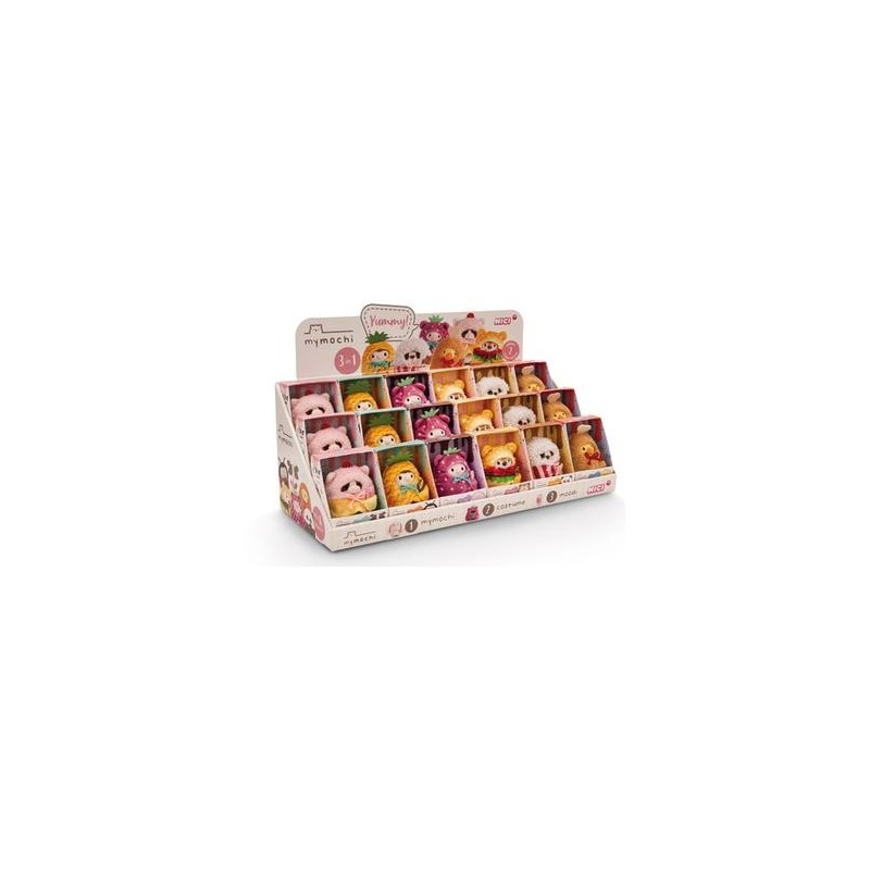 MYMOCHI - Display Figurines 6 Personnages 8cm Yummy Vol 2 - 18pc 