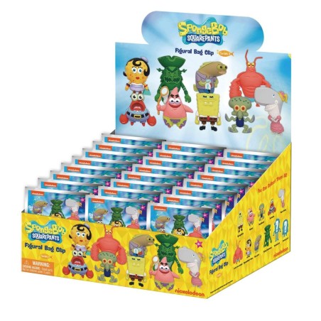 BOB L'EPONGE - Series 4 - 3D Foam Bag Clip (Display 24 Pcs) 