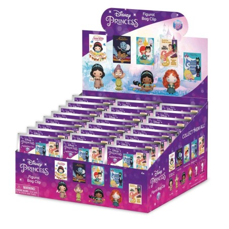 DISNEY PRINCESS - Series 37 - 3D Foam Bag Clip (Display 24 Pcs) 
