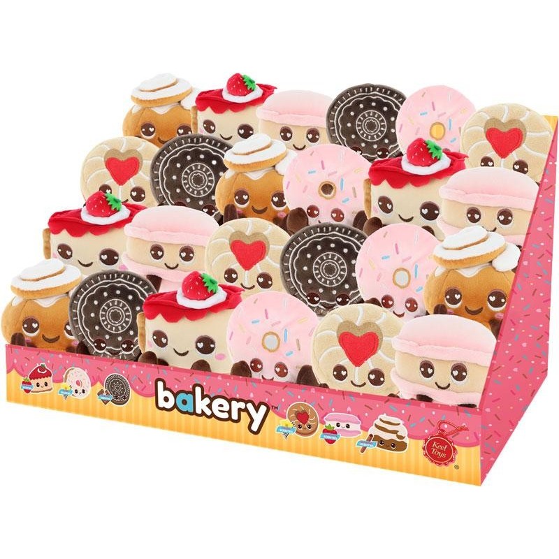 KAWAII - Bakery - Display de 24 Peluches Parfumées - 6 Modèles - 8cm 
