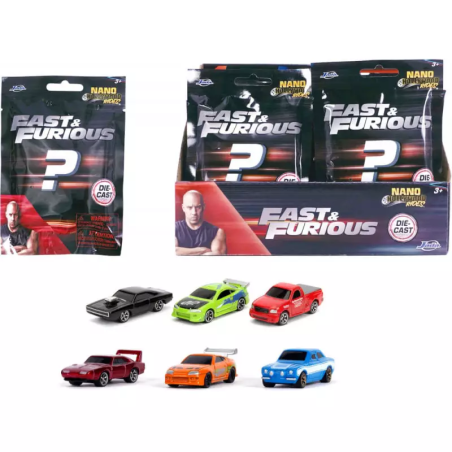 FAST & FURIOUS -Display Figurines Nano Mystery 12 Assortiments - 24pc 