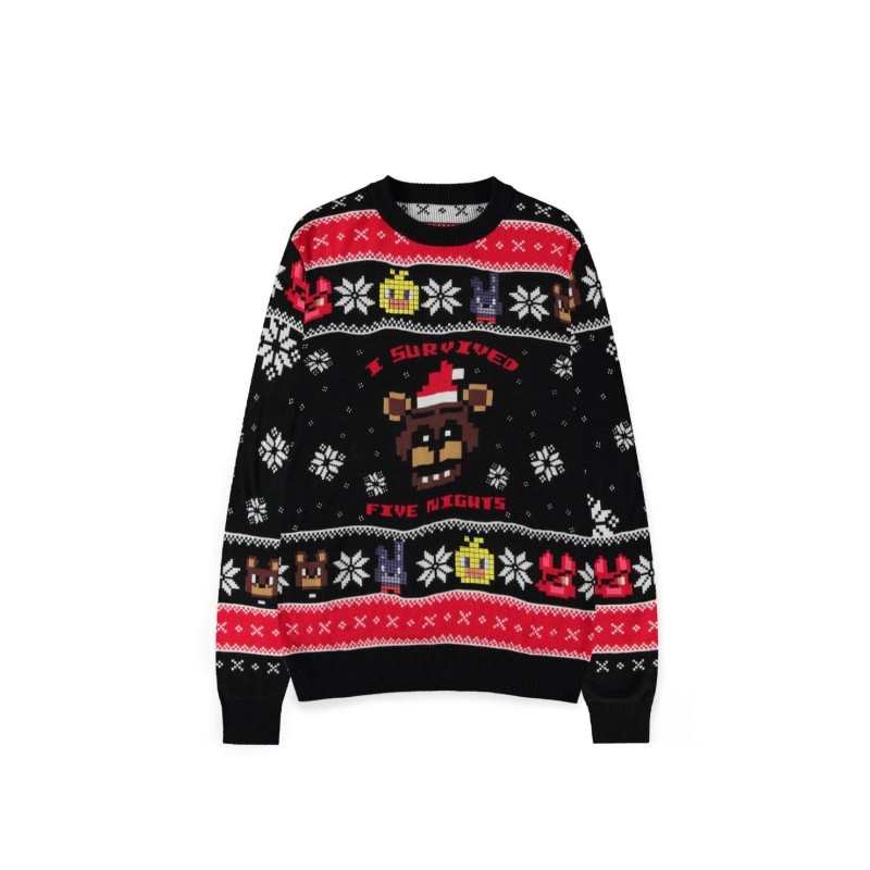 FIVE NIGHTS AT FREEDY'S - Happy Holidays - Pull de Noël (2XL) 