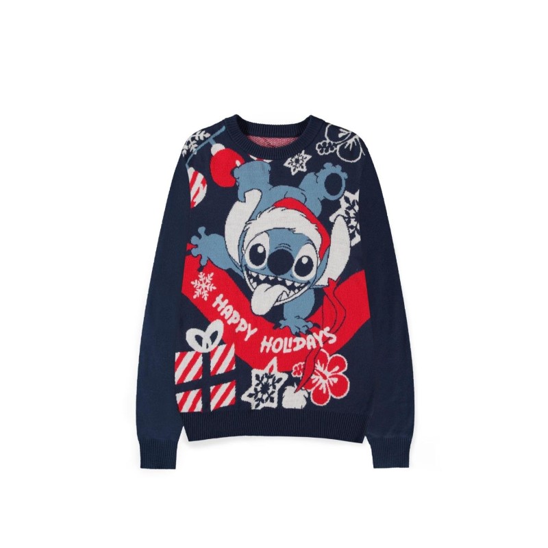 STITCH - Happy Holidays - Pull de Noël (S) 