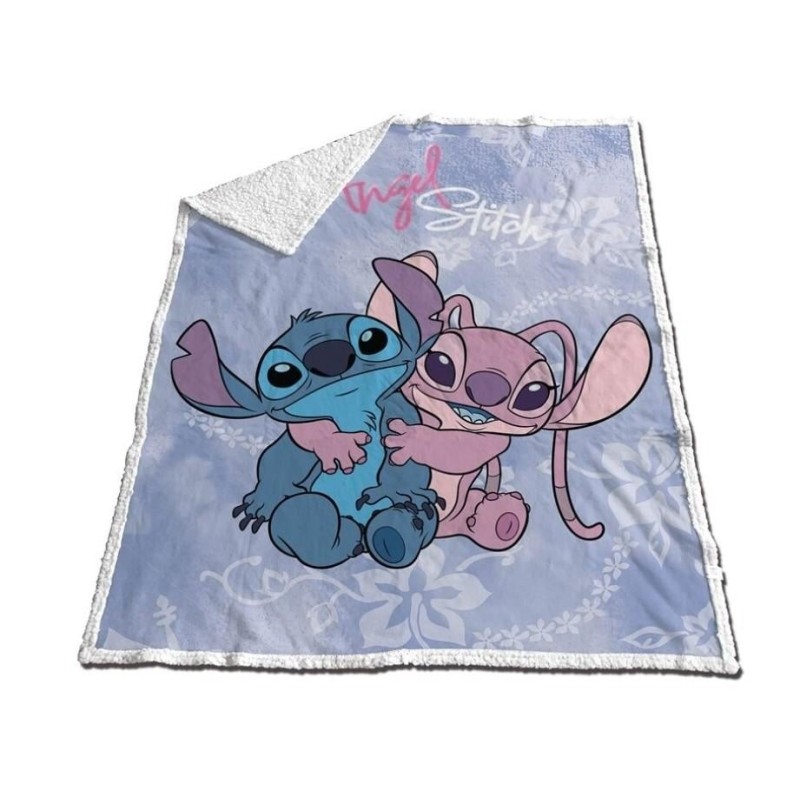 LILO & STITCH - Stitch & Angel - Couverture Sherpa 130x170cm 