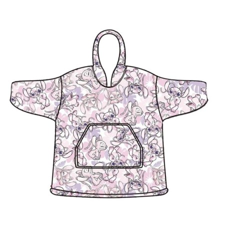 LILO & STITCH - Angel - Sweat Poncho - Taille Adulte 