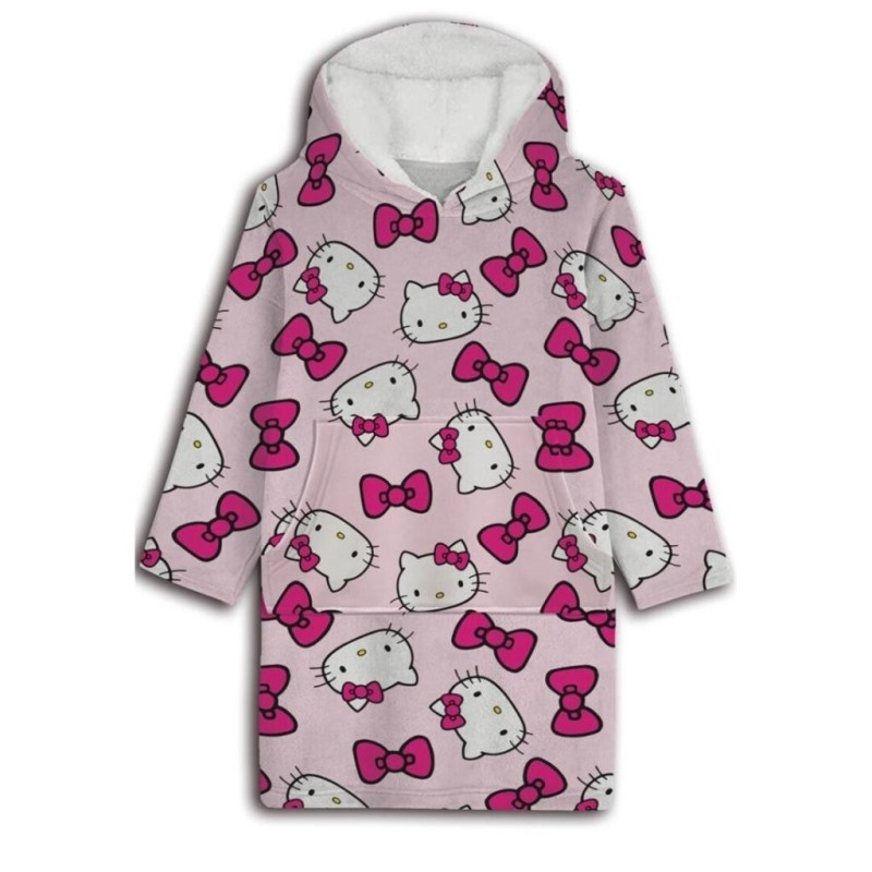 HELLO KITTY - Sweat Poncho - Taille Adulte 