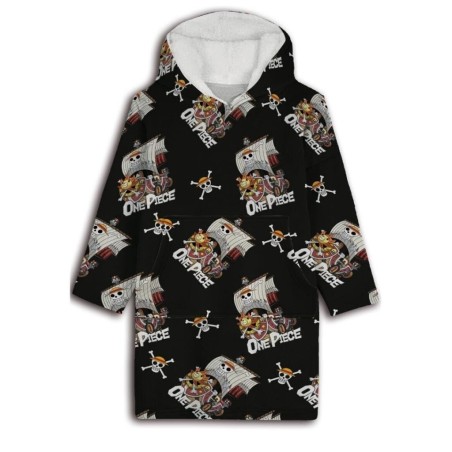 ONE PIECE - Thousand Sunny - Sweat Poncho - Taille Enfant (7-14 ans) 