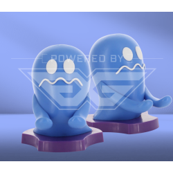 PAC-MAN - Scared Ghost - Support Manette & Portable 'Holdem' - 11cm 2