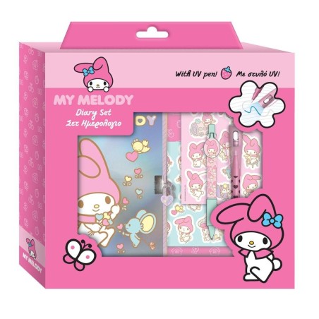 MY MELODY - Gift Box Journal Intime avec cadenas + accessoires 